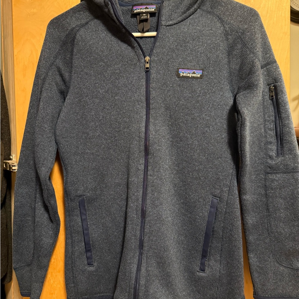 Patagonia Women’s Full-Zip Hooded Better Sweater Jacket in Navy